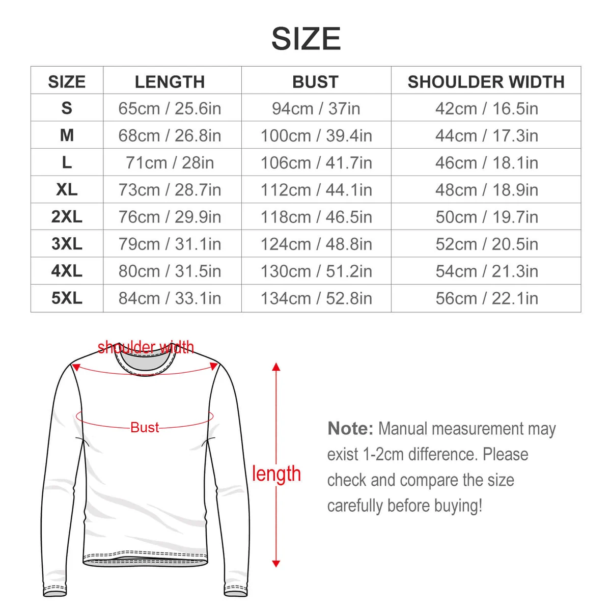 Unisex Crew Neck Long Sleeve Tee - Merry Christmas Sweater Print - view 5