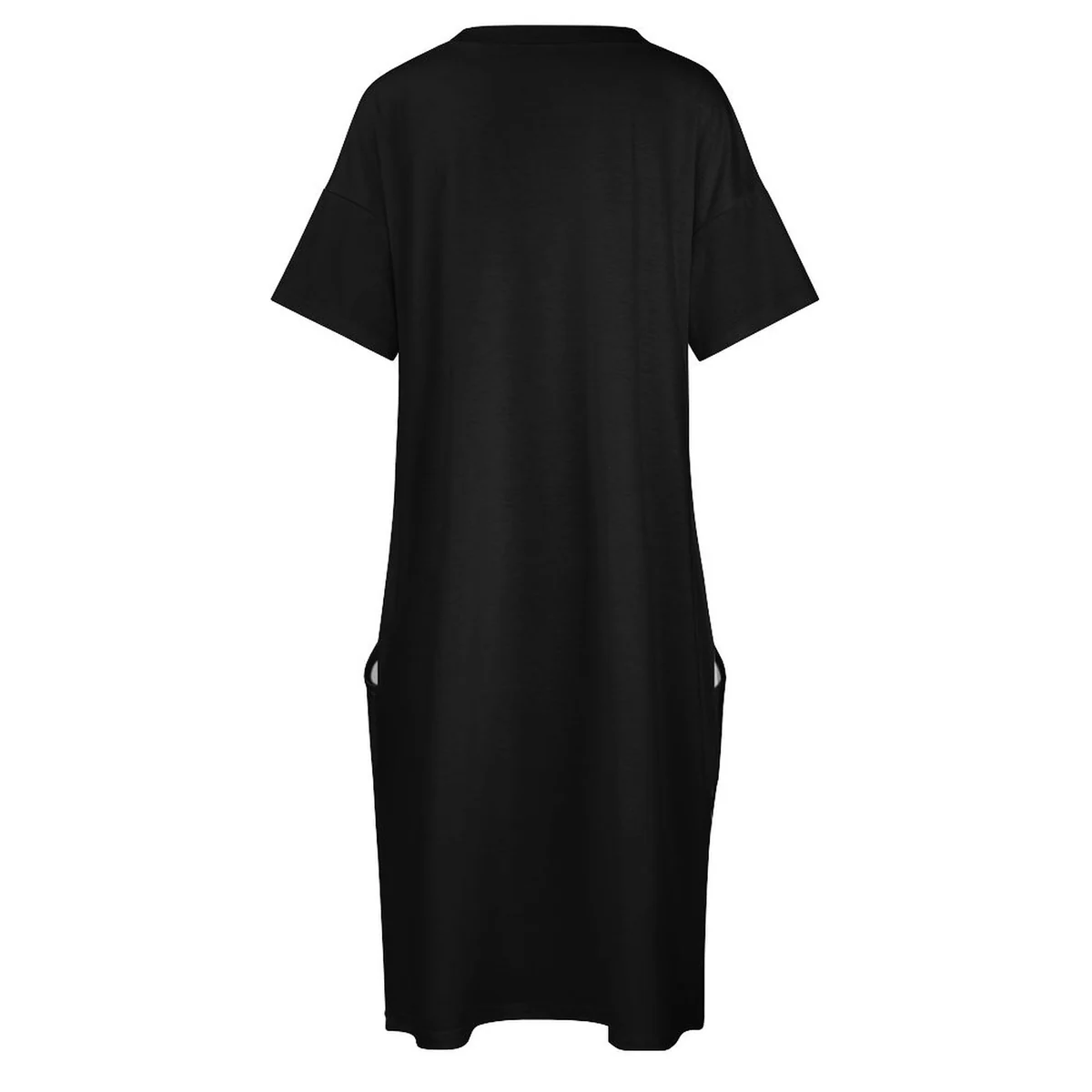 Women's V-Neck Pocket T-Shirt Dress - Jamaica Pride Silhouette Print - view 5