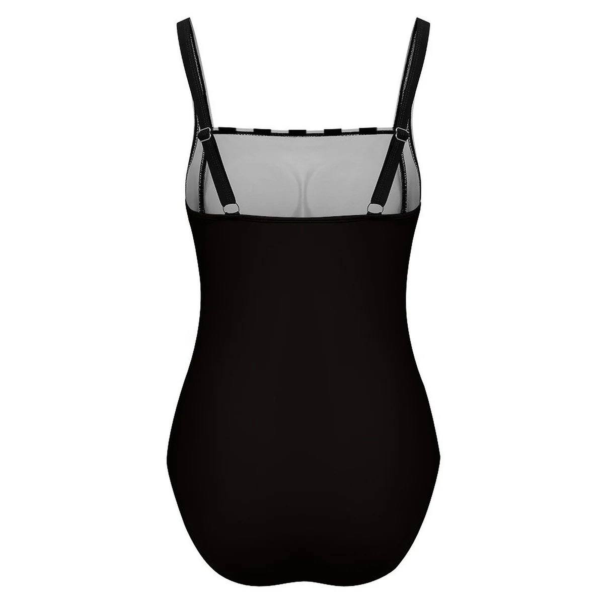 Women's Square-Neck Colorblock One-Piece Swimsuit - Checkerboard Print - view 6