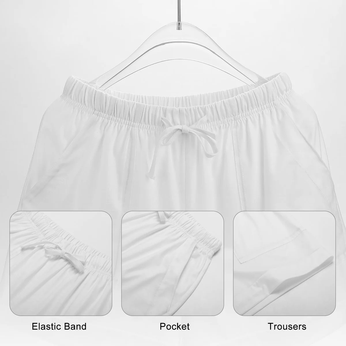 Women's High-Waist Drawstring Lounge Shorts - Painted Union Jack Print - view 6