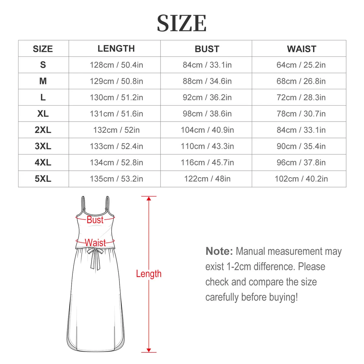 Women's Side Slit Cami Maxi Dress - Tulip Silhouette Print - view 6