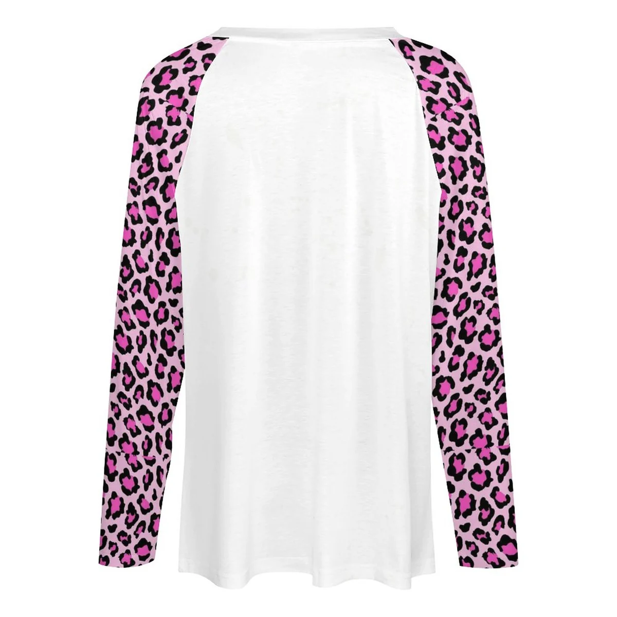 Women's Double Collar V-Neck Long Sleeve Tee - Pumpkin Patch Truck Print - view 5