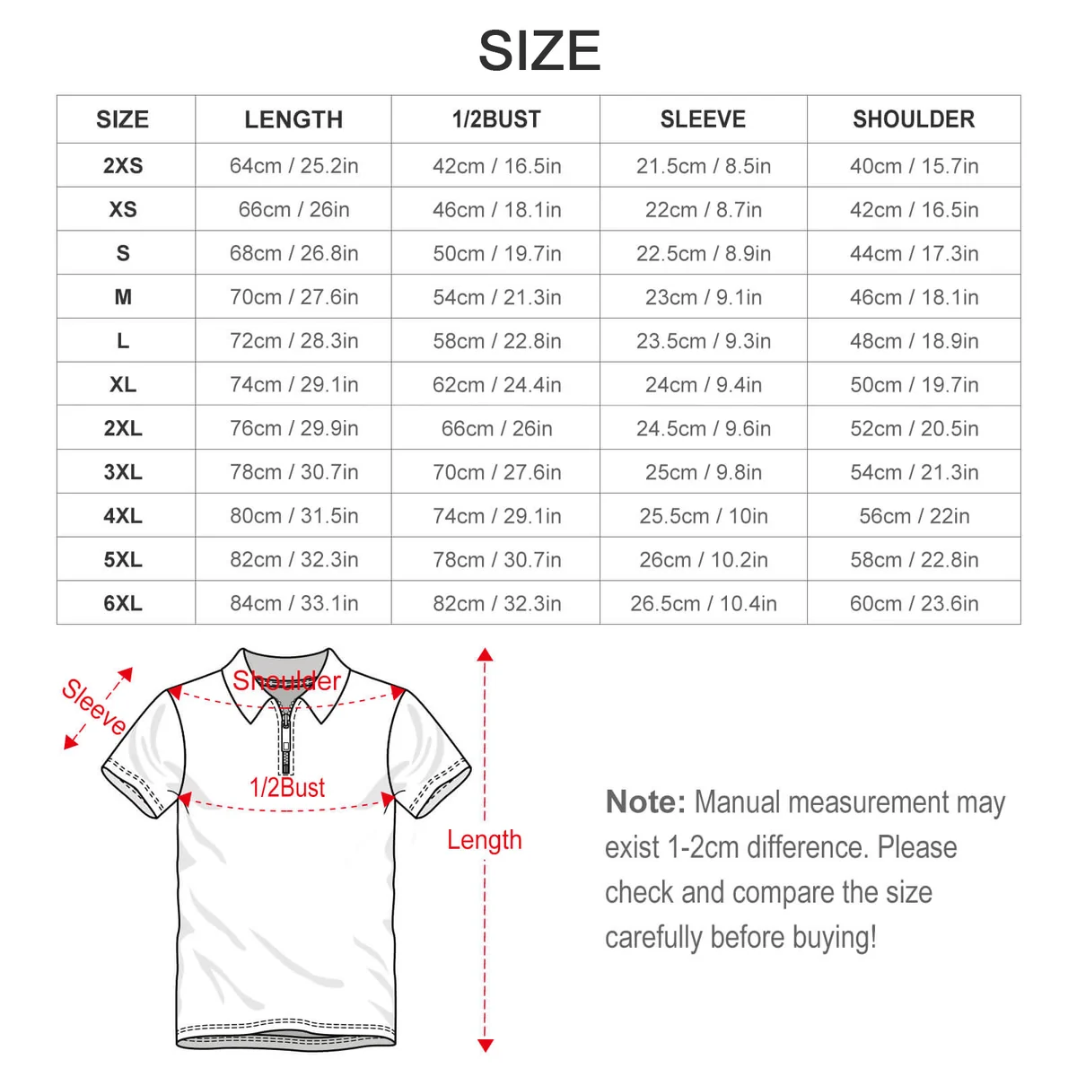 Unisex Quarter Zip Short Sleeve Polo Shirt - I Love You Script Graphic - view 6