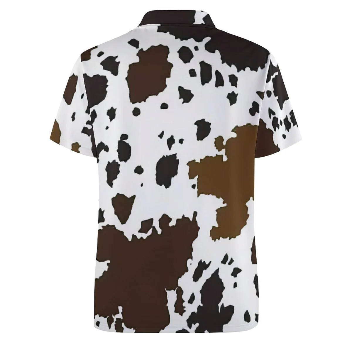 Men's Short Sleeve Polo Shirt - Howdy Cow Print - view 5