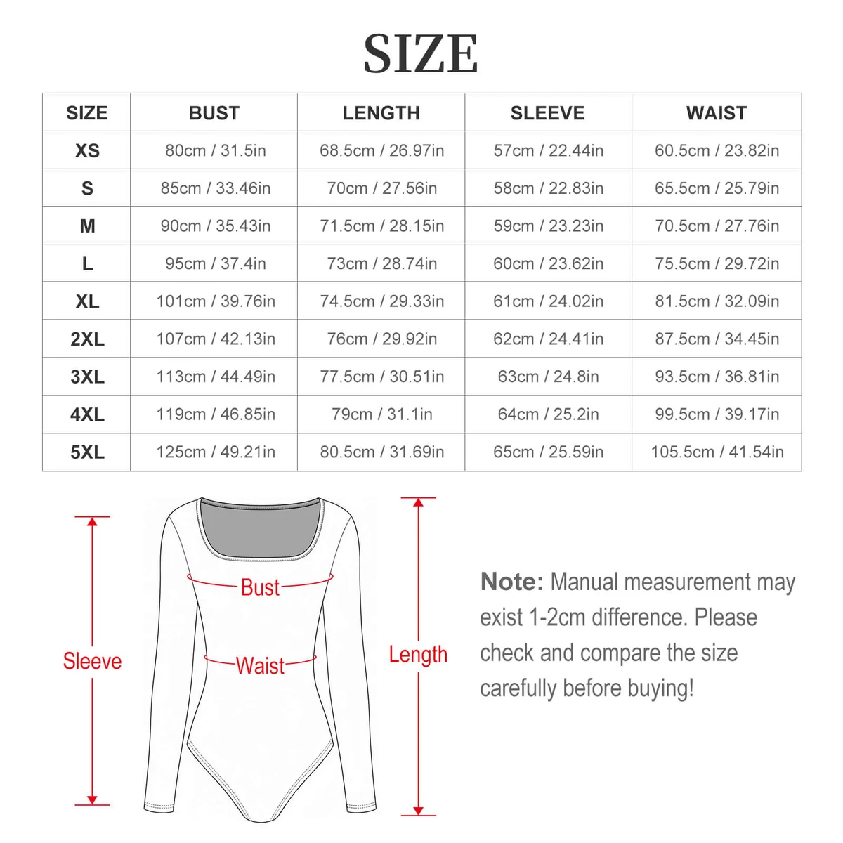 Women's Square-Neck Long Sleeve Bodysuit - Modern Poppy Print - view 8