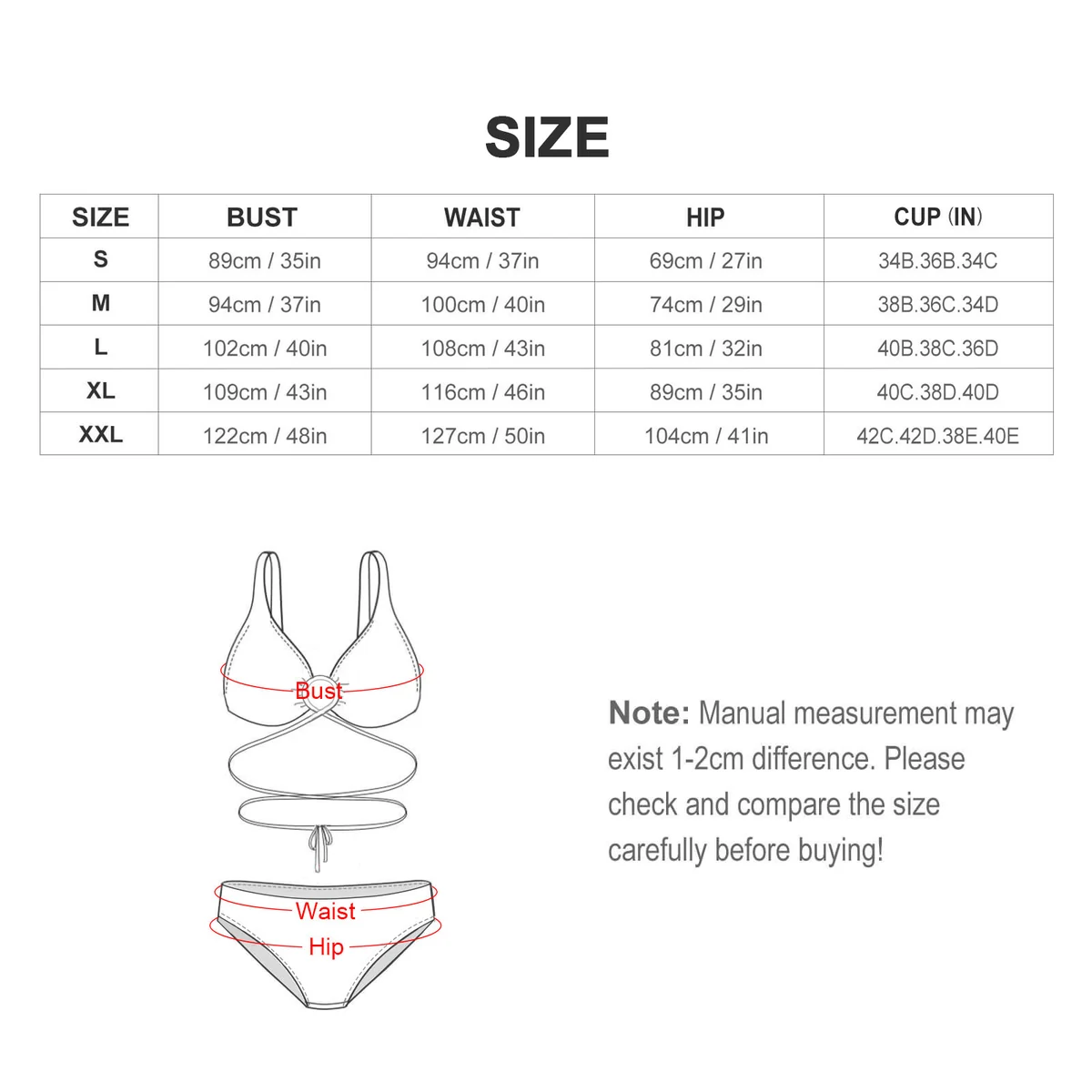 Women's Crisscross Wrap Bikini Set - Hypnotic Swirl Print - view 6