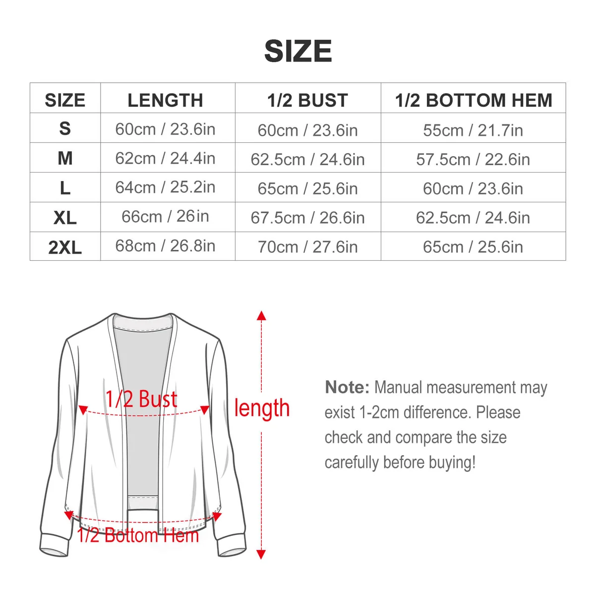 Women's Drop Shoulder Open Front Knit Cardigan - Orange Blossom Outline Print - view 7