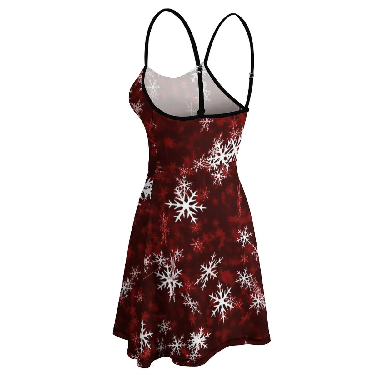 Women's Cami Skater Mini Dress - Snowflake Print - view 5