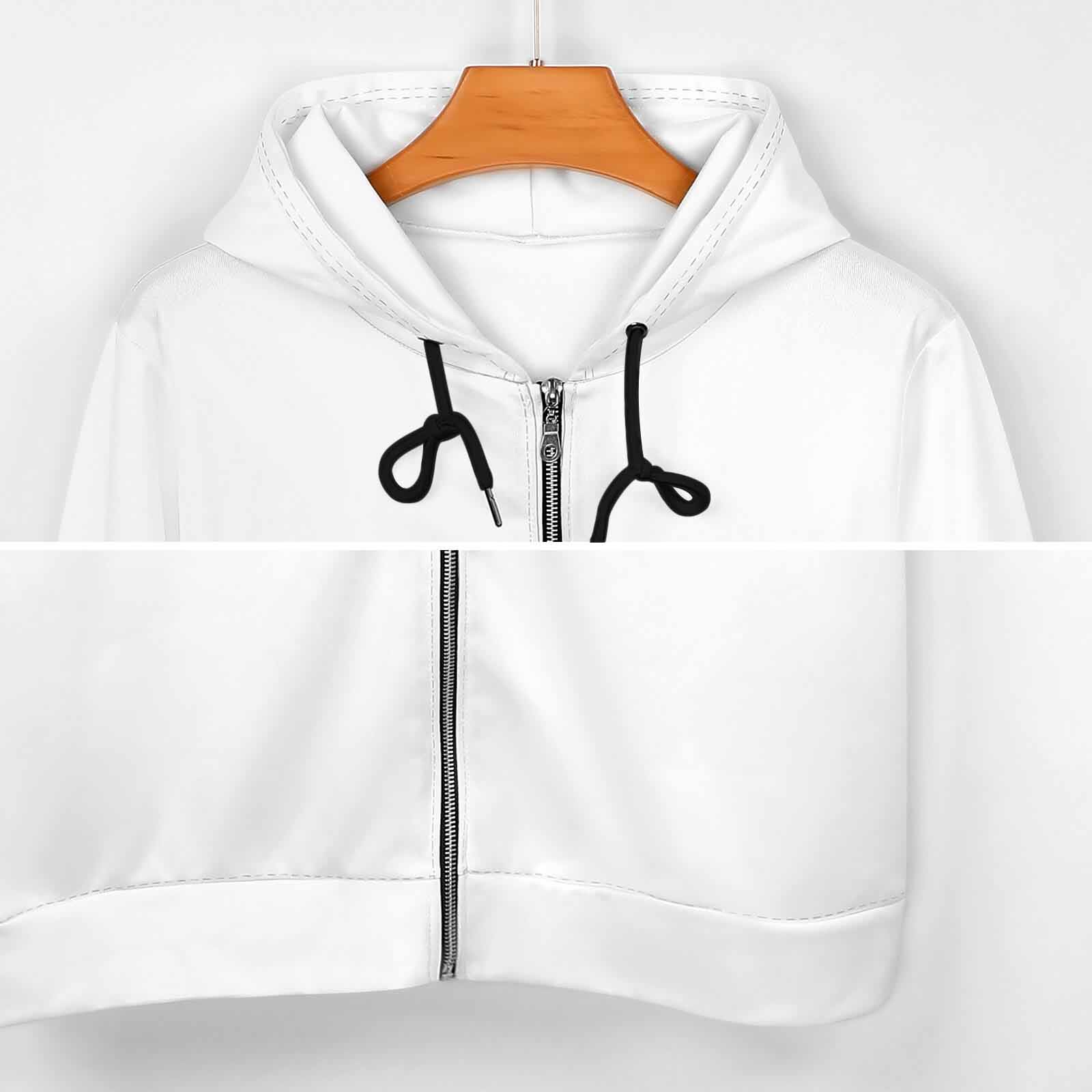 Women's Longline Full Zip Hoodie – construction detail