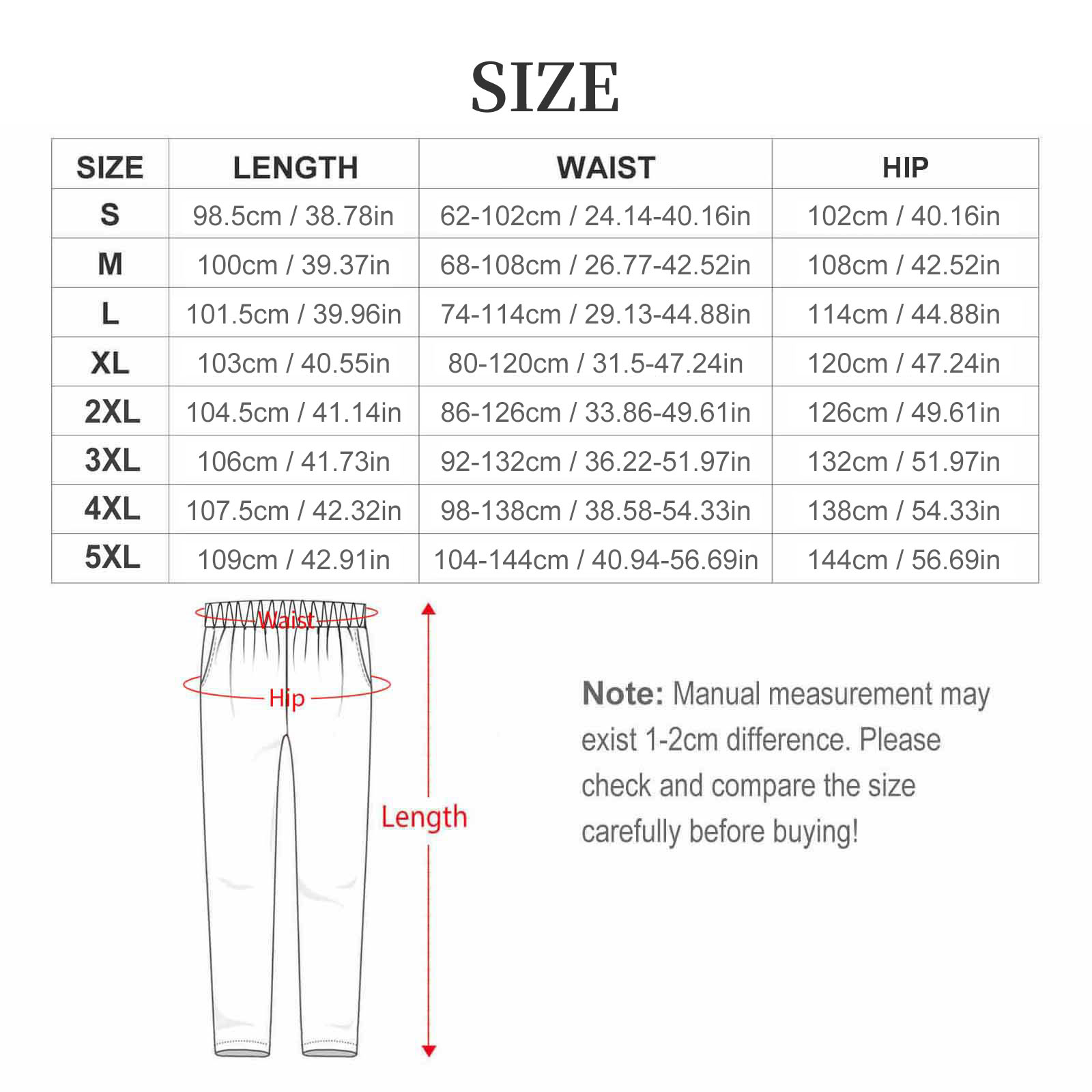 Women's Long Sleeve Button-Up Pajama Set – size chart